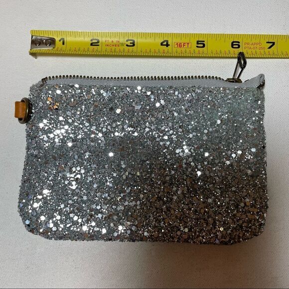Crewcuts silver glitter pouch - Picture 4 of 6